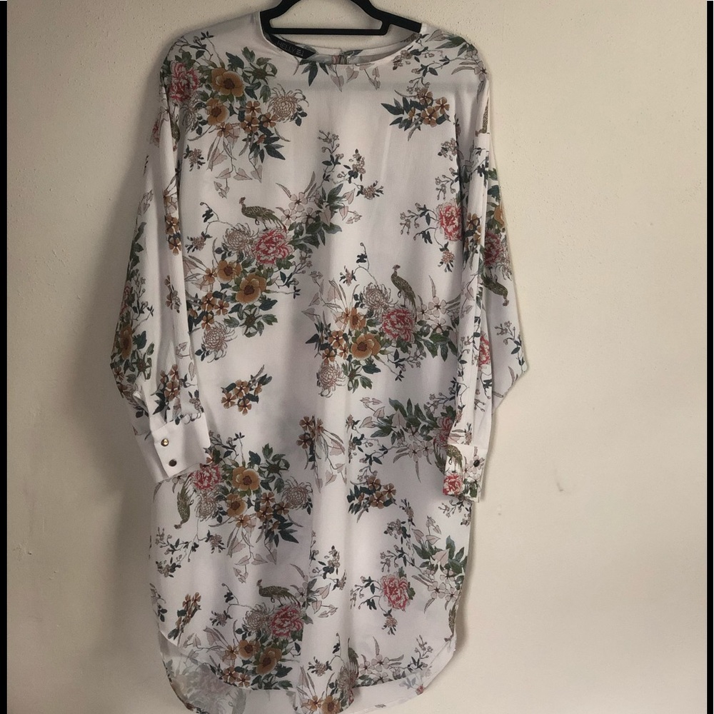 HELLY Knee Length Floral Long Sleeve Dress